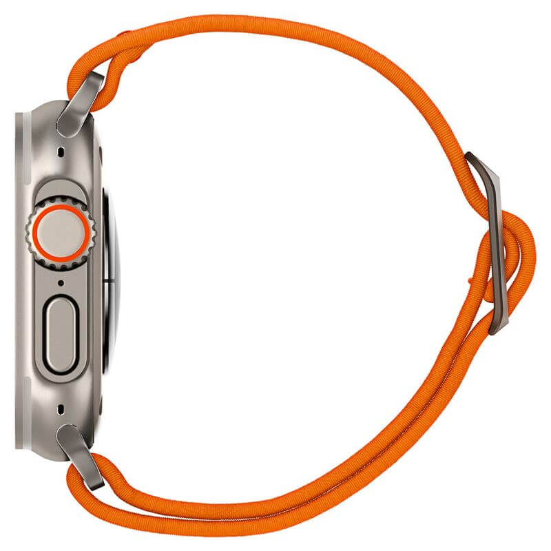 Текстилна Каишка за Apple Watch 44/ 45/ 46/ 49mm, Spigen Lite Fit Ultra Band, Оранжев (7)