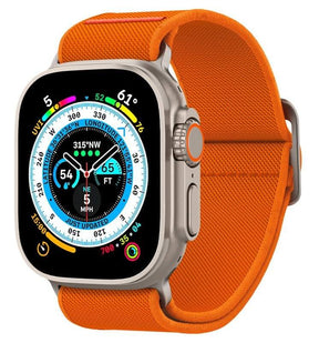 Текстилна Каишка за Apple Watch 44/ 45/ 46/ 49mm, Spigen Lite Fit Ultra Band, Оранжев