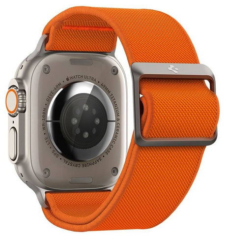 Текстилна Каишка за Apple Watch 44/ 45/ 46/ 49mm, Spigen Lite Fit Ultra Band, Оранжев (2)