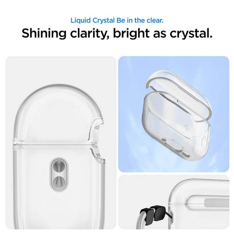 Силиконов Калъф за Apple Airpods Pro 3, Spigen Liquid Crystal Clear Case, Прозрачен (8)