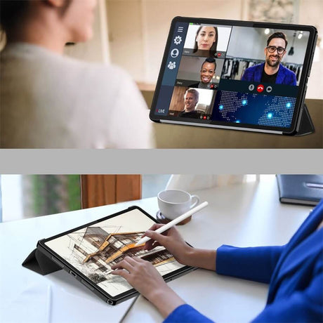 Защитен Калъф за Lenovo Tab K11 Plus 11.5" TB-352, Tech-Protect Smart Slim Case, Черен (7)