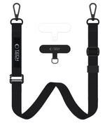 Връзка за Носене на Телефон, Tech-Protect C6S Rope CrossBody, Черен