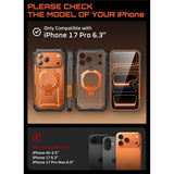 Magsafe Калъф за iPhone 17 Pro, Supcase UB Grip Pro Coral Case, Оранжев (4)