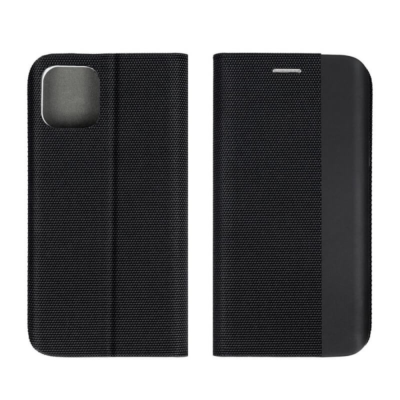 Луксозен Калъф за Xiaomi Redmi 15C, Sensitive Book Case, Черен (3)