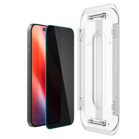 Затъмняващ Протектор за iPhone 17, Spigen Privacy Glass tR EZ Fit 2бр., Черен (3)