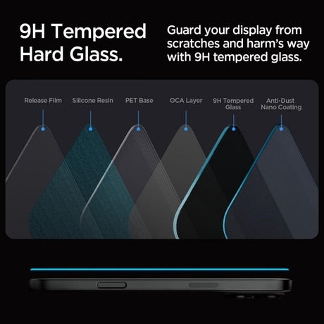 Затъмняващ Протектор за iPhone 17, Spigen Privacy Glass tR EZ Fit 2бр., Черен (5)