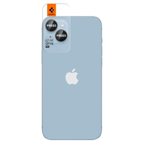 Протектор за Камерата на iPhone 16, Spigen EZ Fit Optik Pro Glass tR 2бр., Черен (2)