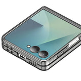 Луксозен Калъф за Samsung Z Flip 7, Dux Ducis Leather Stex Case, Черен (5)