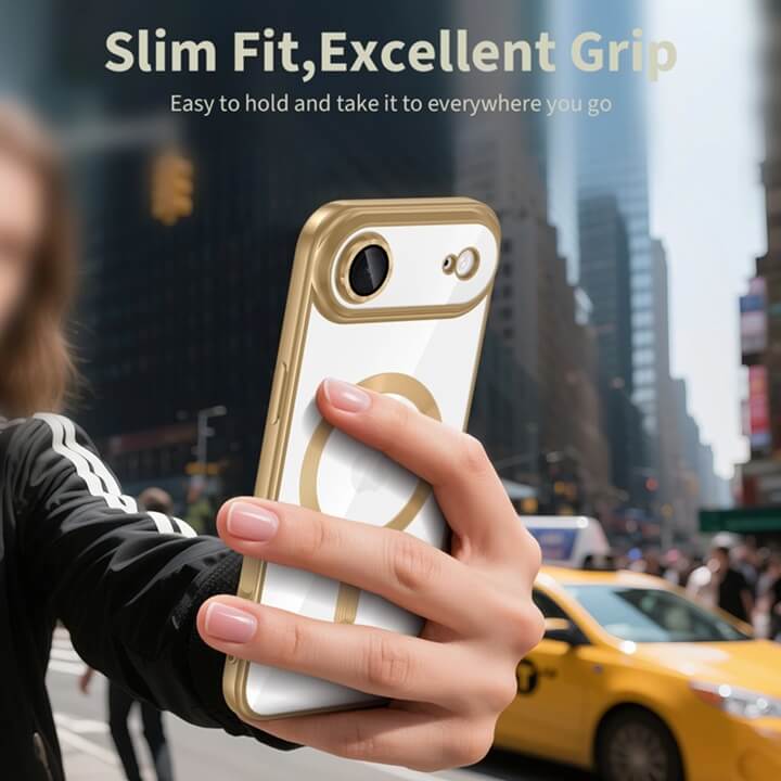 Magsafe Калъф за iPhone Air, Tech-Protect MagFlex G/C Case, Златист (4)