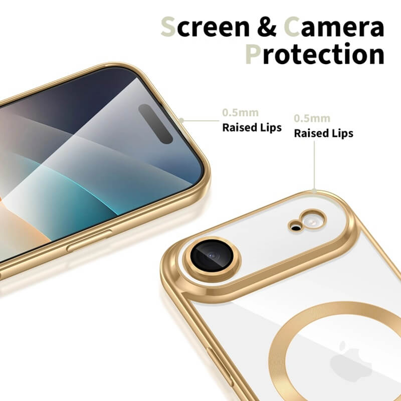 Magsafe Калъф за iPhone Air, Tech-Protect MagFlex G/C Case, Златист (3)