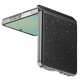 Луксозен Калъф за Samsung Z Flip 7, Dux Ducis Leather Stex Case, Черен (4)
