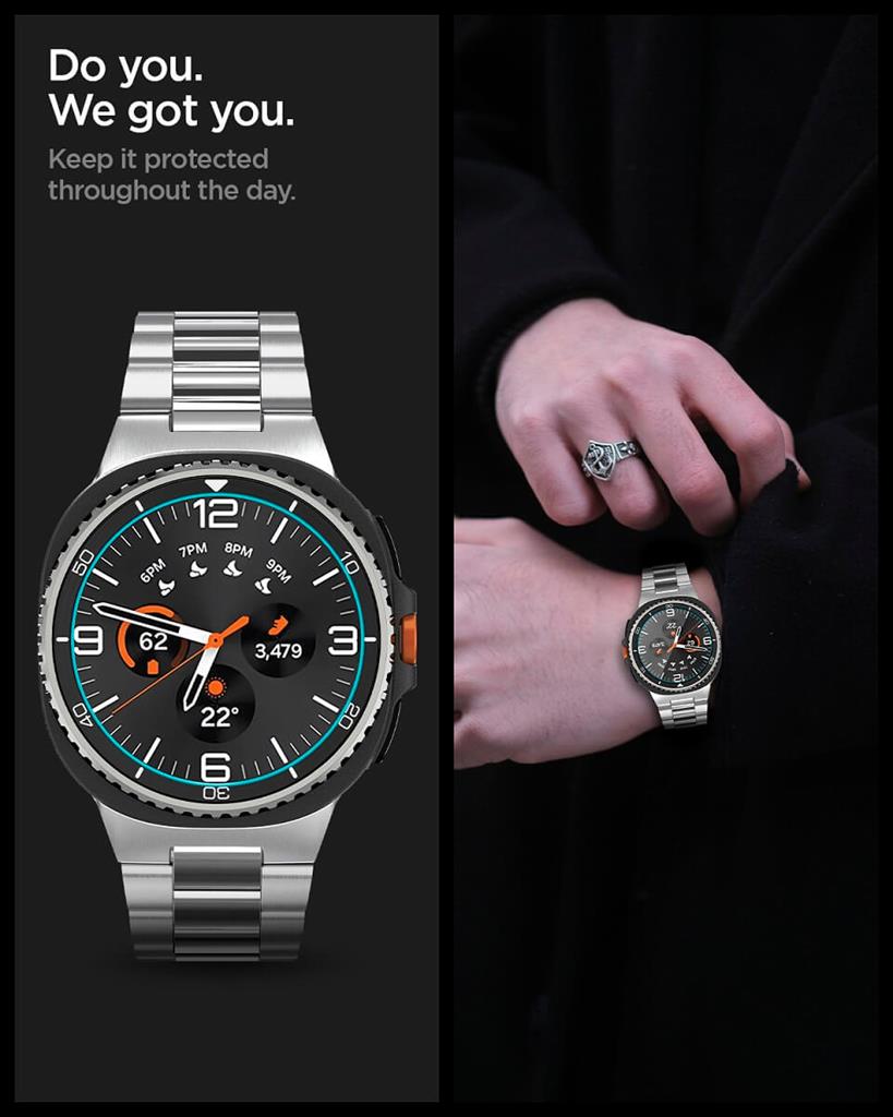 Стъклен Протектор за Samsung Watch 8 Classic 46mm, Spigen EZ Fit Glass 2бр., Прозрачен (8)