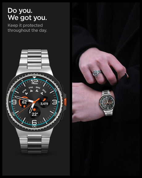 Стъклен Протектор за Samsung Watch 8 Classic 46mm, Spigen EZ Fit Glass 2бр., Прозрачен (8)