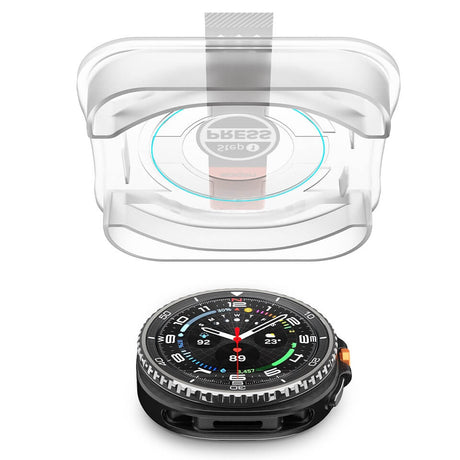 Стъклен Протектор за Samsung Watch 8 Classic 46mm, Spigen EZ Fit Glass 2бр., Прозрачен (4)