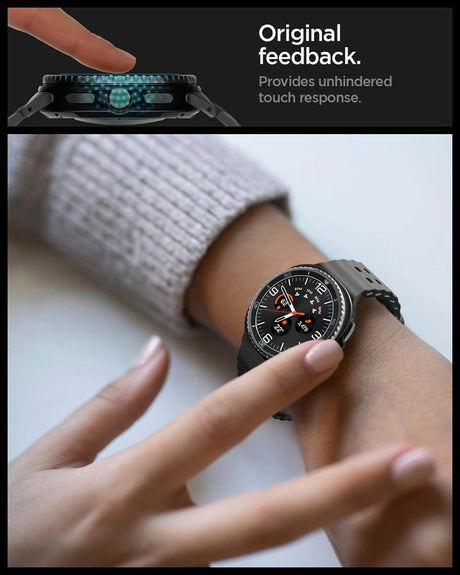 Стъклен Протектор за Samsung Watch 8 Classic 46mm, Spigen EZ Fit Glass 2бр., Прозрачен (6)