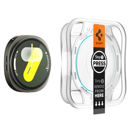 Стъклен Протектор за Samsung Watch 8 44mm, Spigen EZ Fit Glass 2бр., Прозрачен (3)