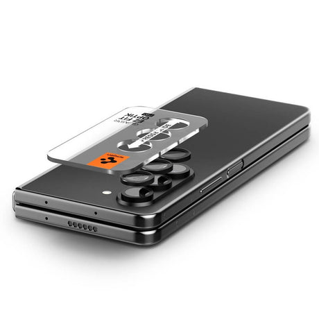 Протектор за Камерата на Samsung Z Fold 5, Spigen EZ Fit Optik Pro Glass tR 2бр., Черен (2)