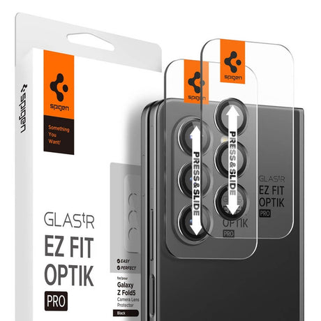 Протектор за Камерата на Samsung Z Fold 5, Spigen EZ Fit Optik Pro Glass tR 2бр., Черен