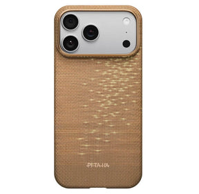 Magsafe Калъф за iPhone 17 Pro, Pitaka Edge Golden Glint Case, Златист