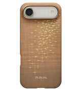 Magsafe Калъф за iPhone Air, Pitaka Edge Golden Glint Case, Златист (2)