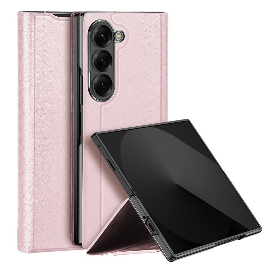 Калъф за Samsung Z Fold 7, Dux Ducis Bril Case, Розов (2)
