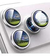 Протектор за Камерата на iPhone 17 Pro Max, Blueo Saphire Crystal Cam Lens Glass, Сребрист (3)
