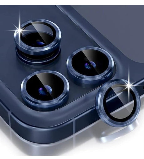 Протектор за Камерата на iPhone 17 Pro Max, Blueo Saphire Crystal Cam Lens Glass, Син
