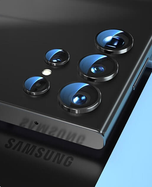 Протектор за Камерата на Samsung S25 Ultra, Blueo Cam Lens Glass, Черен (3)