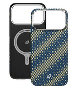 Magsafe Калъф за iPhone 17 Pro, Blueo Kevlar Woven Gilden Tactical Case, Зелен