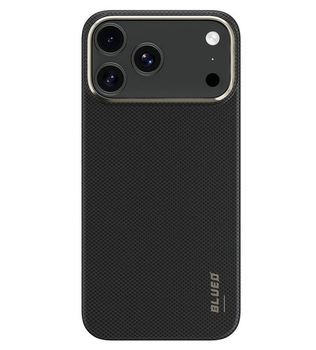 Magsafe Калъф за iPhone 17 Pro, Blueo Slim Aramid Fiber Case, Черен (3)