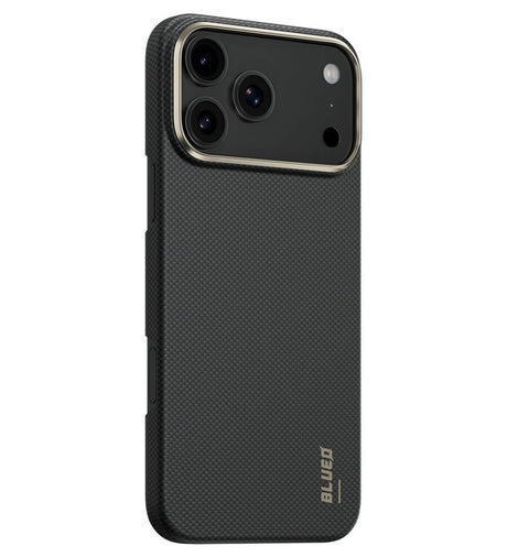 Magsafe Калъф за iPhone 17 Pro Max, Blueo Slim Aramid Fiber Case, Черен (2)