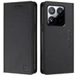 Кожен Калъф с Джобове за Xiaomi 15T, Rfid Wallet Case, Черен