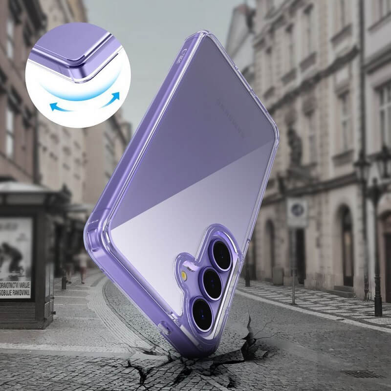 Калъф за Samsung S25 FE, Tech-Protect FlexAir Hybrid Clear Case, Прозрачен (3)