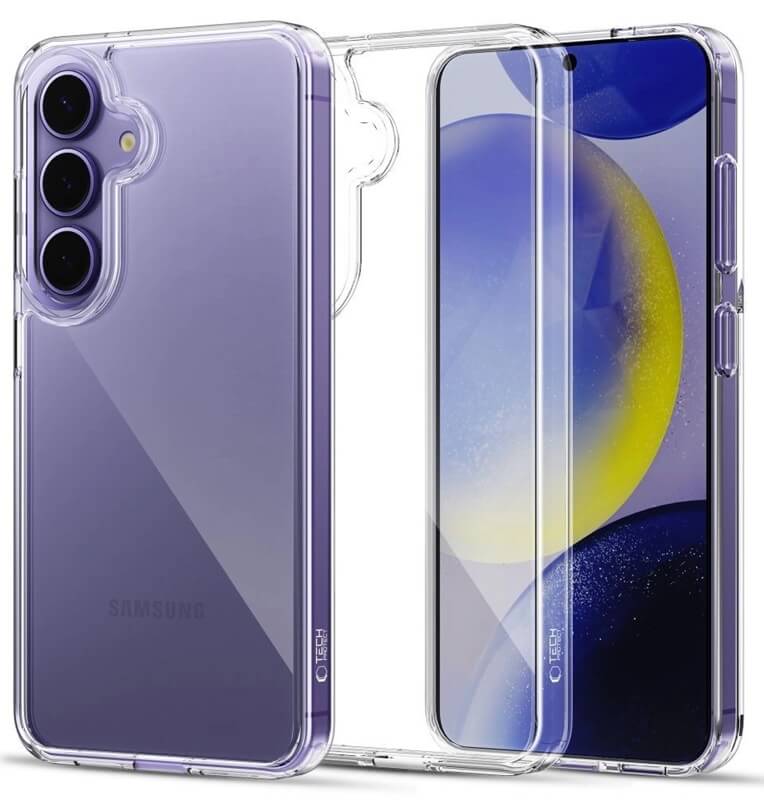 Калъф за Samsung S25 FE, Tech-Protect FlexAir Hybrid Clear Case, Прозрачен