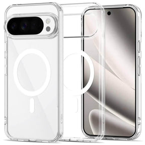 Magsafe Калъф за Google Pixel 10 Pro/ 10, Tech-Protect Hybrid FlexAir Clear Case, Прозрачен