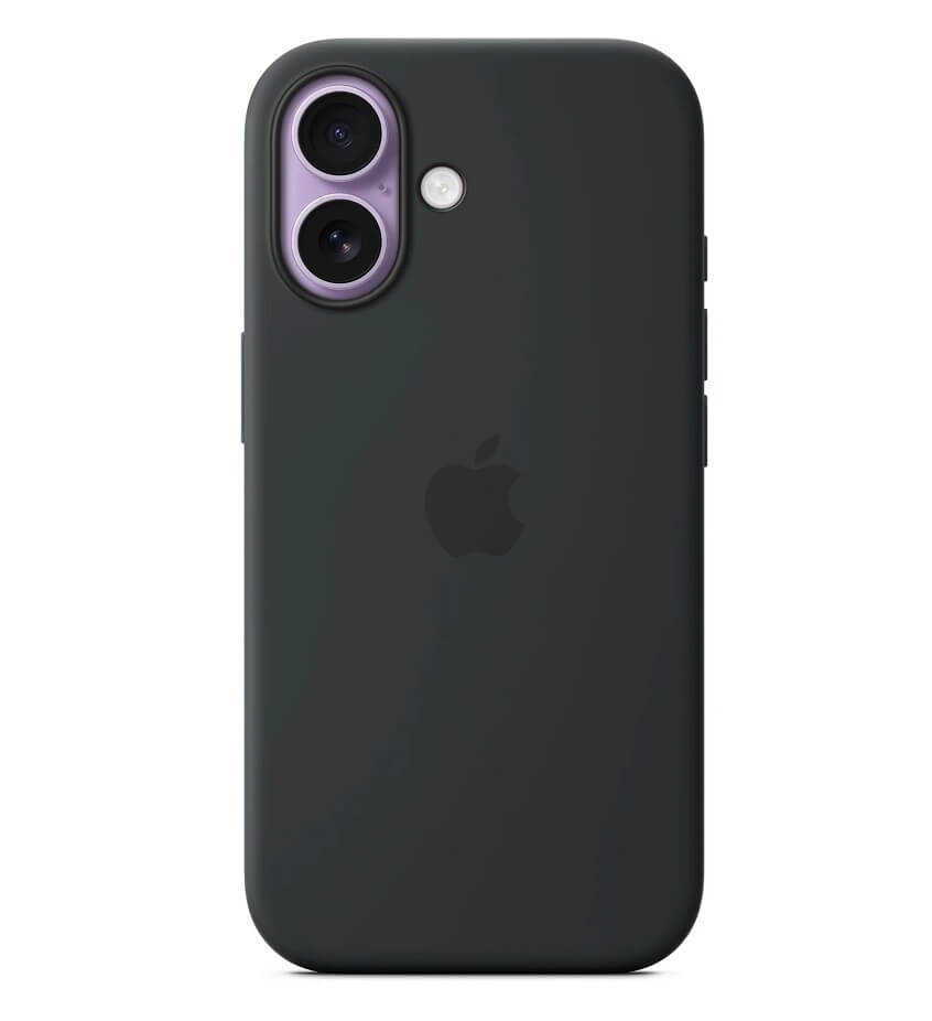 Оригинален Силиконов Калъф за iPhone 17, Silicone Magsafe Case MGF14ZM/A, Черен
