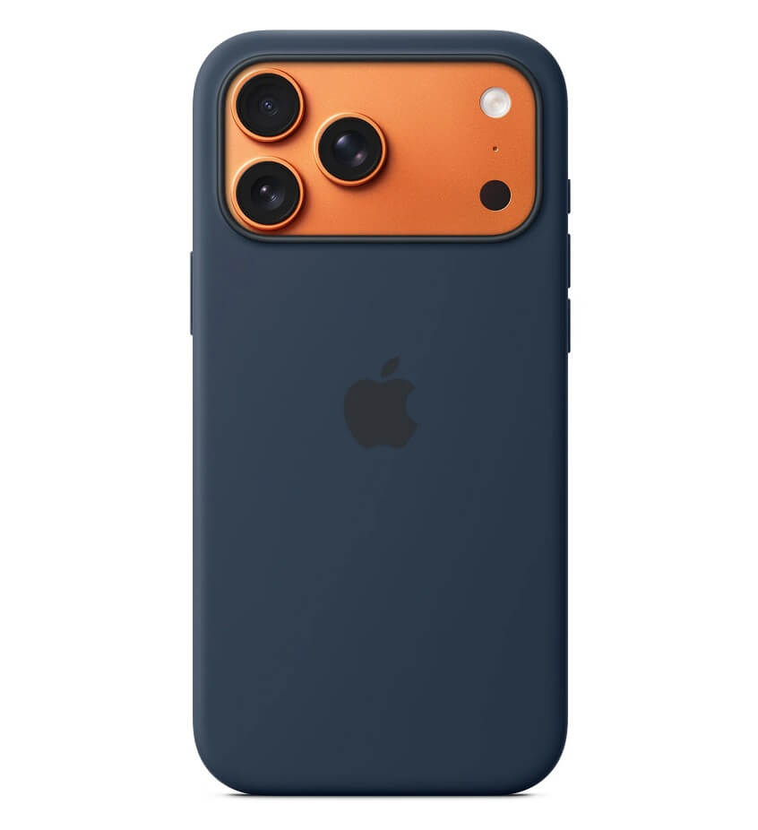 Оригинален Силиконов Калъф за iPhone 17 Pro Max, Silicone Magsafe Case MGFP4ZM/A, Тъмно Син