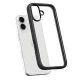 Противоударен Калъф за iPhone 17, Spigen Ultra Hybrid Matte Case, Черен (4)