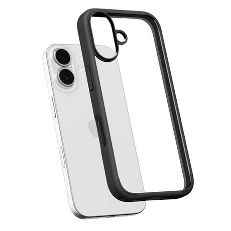 Противоударен Калъф за iPhone 17, Spigen Ultra Hybrid Matte Case, Черен (4)