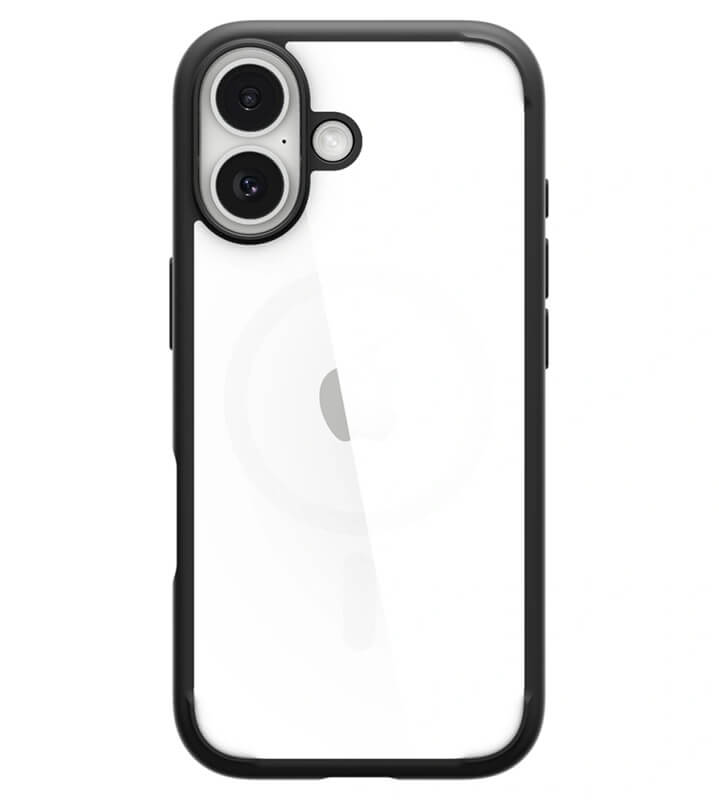Противоударен Калъф за iPhone 17, Spigen Ultra Hybrid Matte Case, Черен (2)