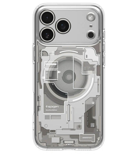 Magsafe Калъф за iPhone 17 Pro Max, Spigen Ultra Hybrid Neo One Case, Прозрачен (2)