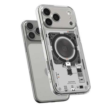 Magsafe Калъф за iPhone 17 Pro Max, Spigen Ultra Hybrid Neo One Case, Прозрачен (4)