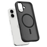 Magsafe Противоударен Калъф за iPhone 17, Spigen Ultra Hybrid Frost Case, Черен (7)