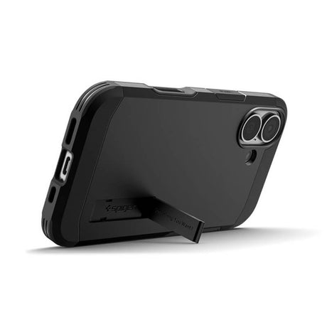 MagSafe Противоударен Калъф за iPhone 17, Spigen Tough Armor T Case, Черен (3)