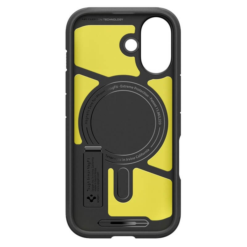 MagSafe Противоударен Калъф за iPhone 17, Spigen Tough Armor T Case, Черен (7)