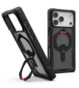 Magsafe Противоударен Калъф за iPhone 17 Pro, UAG Plasma XTE Case Black-Orange, Черен