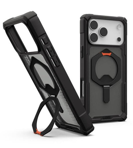 Magsafe Противоударен Калъф за iPhone 17 Pro, UAG Plasma XTE Case Black-Orange, Черен