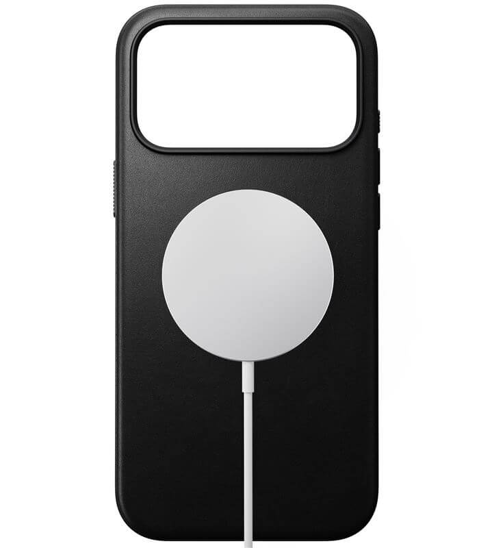 Magsafe Кожен Калъф за iPhone 17 Pro Max, Nomad Modern Leather Case, Черен (5)