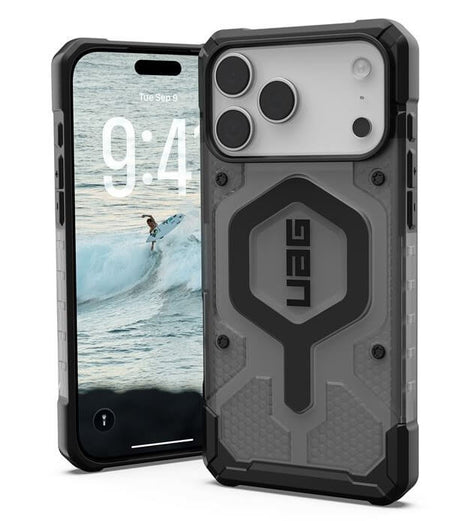 Magsafe Противоударен Калъф за iPhone 17 Pro, UAG Pathfinder Clear Ash/Black Case, Черен (3)