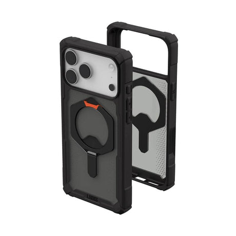 Magsafe Противоударен Калъф за iPhone 17 Pro Max, UAG Plasma XTE Case Black-Orange, Черен (5)